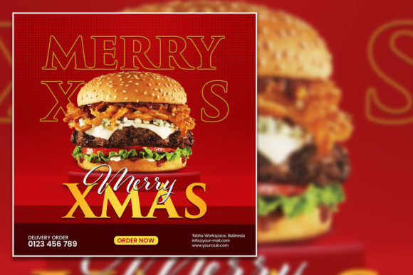 Create Stunning Christmas Menu Social Media Posts