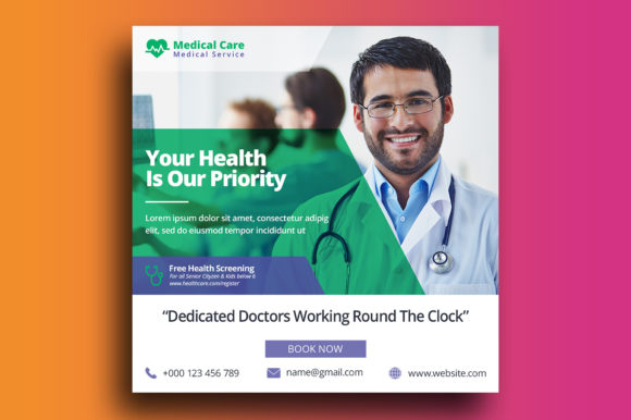 Medical Healthcare Social Media Post