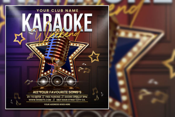 Modern Karaoke Weekend Social Media Post: A Versatile Tool for Event Promotion and Content Creation
