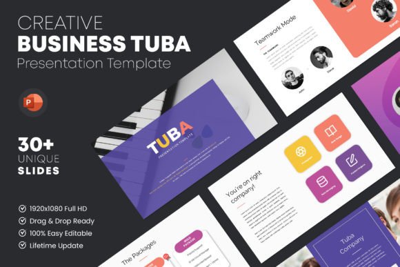 Tuba PowerPoint Presentation Template: A Modern Solution for Professional Presentations